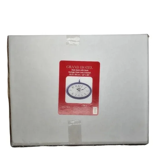 Grand Hotel Oval  Clock European Rustic Antique Replica NWT - Picture 7 of 7